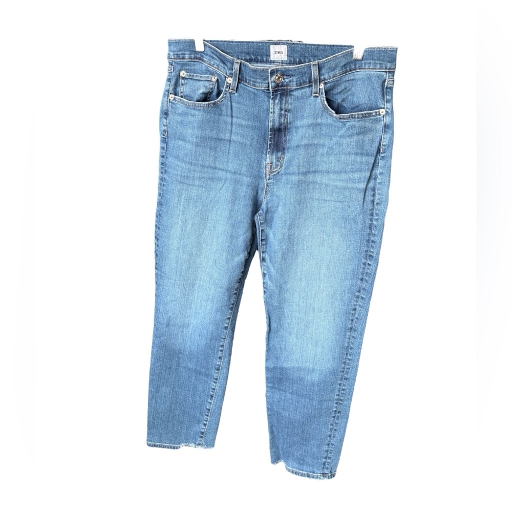 Edwin Bree-Dazed Mid Rise Straight Leg Jeans size 32